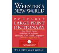 Webster's New World Portable Large Print Dictionary, Second