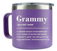 WECACYD Grammy Gifts - 14oz Grammy Coffee Mug - Grammy's Gift Ideas - Birthday, Mother Day Gift for Grammy's - Best Gift's From Granddaughter, Grandson for Birthday, Mothers Day, Christmas