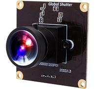 Wecamera_usb High Speed Wide Angle Global Shutter USB Camera Module for Computer 1080P Mini Webcam Board High Frame 90fps Web PC Camera Board for Laptop Raspberry Pi (120degree No Distortion Lens)