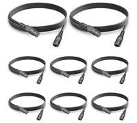 wecan 8 Packs Dmx Cables Dmx to XLR Signal Connection with 3 Pin Connector, Short Dmx Cable 6ft 2m XLR Patch Cables XLR Male to XLR Female Dmx Wire for Stage Lighting