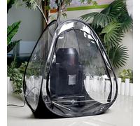 WECAN Professional Moving Head Light Rain Cover,Waterproof and dustproof Stage Lighting Protection Accessory, Floor Standing Transparent Moving Head Light rain Cover 1 Pack