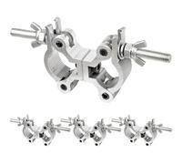 wecan Stage Light Double Pipe Clamp, Stage Lighting Equipment & Accessories 35mm-45mm Dual Head Truss Mounting Bracket Swivel Coupler Clamp 4Pack