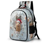 WECECE 16.5 Inch Cute Dutch Pig Backpack for Boys Girls 9-15 Years Kids Guinea Pig Backpack Refrigerator Door Trendy Durable School Bag for Primary School Autumn Outing and Travel