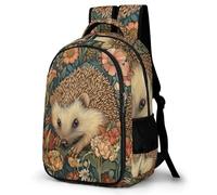 WECECE 16.5 Inch Hedgehog Backpack for Boys Girls Ages 10-15, Kids Cute Little Animal Backpack, Trendy Durable School Bag for Primary to Secondary Travel Outdoor and Day Trips