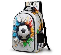WECECE 3D Print Football Backpack, Lightweight Casual Rucksack Soccer for Women Girls Cute School Bag for Kids Teens Boys Travel