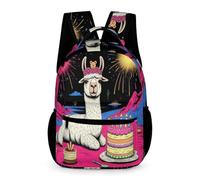 WECECE Alpaca Rucksack School Kids for Boys 7-13 Years Animal Llama Daypack for Girls Year 6 Primary Kids Lightweight Durable School Bag Books Stationery Bottle Outdoor Day Trips