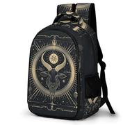 WECECE Aries Zodiac School Bag Girls Primary to Secondary Sheep Pattern Backpack Boys 8-12 Year Olds Cool Daypack Students 11.6 Inch Laptop Backpack Back to School Gift