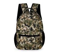 WECECE Backpack Camouflage School Bag for Boy Children Lightweight School Back Pack for Kid Water Resistant Camouflage Rucksack Casual Daypack for Travel