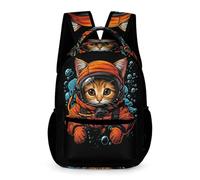 WECECE Backpack Cat Bag Animal Kitten School Bags for Girls And Boys, Cute Kids Back Pack for Teenagers School Travel, Lightweight Rucksack