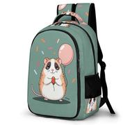 WECECE Backpack for Boys 8-13 Years Guinea Pig School Bags for Primary School Years 2, Childrens Rucksack with Cute Animal