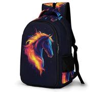 WECECE Backpack Horse Pattern for Boys Kids Elementary School Bookbag With Animal Horse Girls Laptop Bag Travel Rucksack