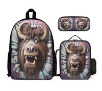 WECECE Backpack Ice and Fire Basketball School Supplies Bundle with Lunch Tote Basketball Pencil Case for Teenagers Age 13 Year 8, Organised Student Collection for Activities