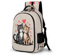 WECECE Backpack Kitten for Boys Kids Elementary School Bookbag With Cute Cat Girls Laptop Bag Travel Rucksack