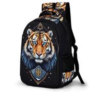 WECECE Backpack with Tiger Motif, Animal Tiger School Back Pack, Travel Hiking Backpack for Boys Girls Teen, Rucksack, Knapsack