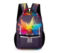 WECECE Basketball School Bag Kindergarten Primary Kids Primary for Boys Age 11 Colourful School Backpack for Girls Year 2 Durable Daypack Books Bottle Umbrella Outdoor Day Trips