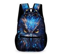 WECECE Bird Backpack Boys Girls Ages 8-12 Years Primary Kids Owl Printed Daypack Year 3-7 Children Large School Bag Rucksack 43x32x15cm for Spring Outing Daily Use Books Notebooks