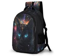 WECECE Black Cat Rucksack Boys Girls Kitten Backpack for Kids School Bag Bookbag Teen Back Packs for Children