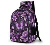 WECECE Boys Backpack Butterfly Print for Kids Primary Secondary School Bag Butterflies Bookbag Capacity Girls Travel Rucksack
