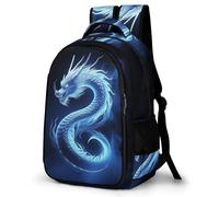 WECECE Boys Backpack, School Bag Kids Art Chinese Dragon Backpack - Girls Backpacks,Children Primary Schoolbag Dragon BookBag for School&Travel, Lightweight Schoolbag for 9-16