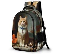 WECECE Boys Backpack, School Bag Kids Cat Design Backpack - Girls Backpacks,Children Primary Schoolbag Kitten BookBag for School&Travel, Lightweight Schoolbag for 9-16