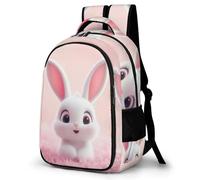 WECECE Boys Backpack, School Bag Kids Cute Bunny Motif Backpack - Girls Backpacks,Children Primary Schoolbag Animal Rabbit BookBag for School&Travel, Lightweight Schoolbag for 9-16