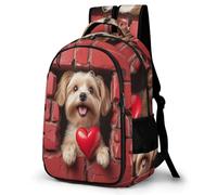 WECECE Boys Backpack, School Bag Kids Cute Puppy Backpack - Girls Backpacks,Children Primary Schoolbag Love Heart Dog BookBag for School&Travel, Lightweight Schoolbag for 9-16