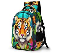 WECECE Boys Backpack, School Bag Kids Tiger Design Backpack - Girls Backpacks,Children Primary Schoolbag Animal BookBag for School&Travel, Lightweight Schoolbag for 9-16