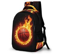 WECECE Boys Basketball Daypack for Junior School Girls Basketball Rucksack 7-11 Years with Age 13 Kids Rucksack, Lightweight and Durable for Autumn Outing and Travel