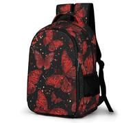 WECECE Boys Butterflies 3D Print Back pack Ages 7-12 Girls Backpack for Primary to Secondary Kids Butterfly Backpack Lightweight, Stylish and Durable for Outdoor Travel and Spring Trip