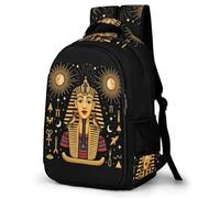 WECECE Boys Egyptian Pharaoh Backpack for Year 3-6 Girls Pharaoh Bookbag Age 7-11 and 13 Year Olds Kids School Backpack, Stylish Durable for Birthday Gift and Back to School