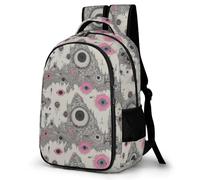 WECECE Boys Graffiti Eye Motif School Bag Ages 10-15, Girls Daypack for Primary Years, Kids Colourful Bookbag, Lightweight, Stylish and Durable for Travel Outdoor and Day Trips