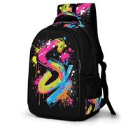 WECECE Boys Graffiti School Backpack for Primary to Secondary Girls Colourful Rucksack 9-15 Years, Kids Bookbag, Lightweight and Durable for Spring Outing and Autumn Trip