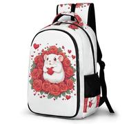 WECECE Boys Guinea Pig Pattern Rucksack 10-16 Years Girls Daypack for Junior School Kids Cute Animal Backpack, Lightweight and Durable for Spring Trip and Autumn Outing