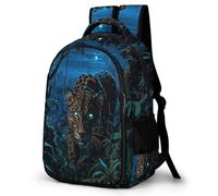 WECECE Boys Leopard Daypack Ages 8-12 and 14 Year Olds, Girls Backpack for Secondary School, Kids Animal Cheetah School Backpack, Stylish Durable for Spring Outing and Autumn Trip