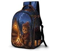 WECECE Boys Little Bears Rucksack 7-12 Years, Girls Backpack for Secondary School, Kids Animal Rucksack Lightweight and Durable for Back to School Gift and Daily Use