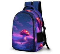 WECECE Boys Mushroom School Backpack Age 7-12, Girls Daypack for School Years 4-8, Kids Plant Theme Back pack Refrigerator Door Lightweight Durable for Outdoor Travel and Hiking