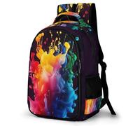 WECECE Boys Watercolour Rucksack for Primary to Secondary Girls Art Style School Backpack Ages 7-12 Kids Bookbag, Fashion Backpack for Birthday Gift and Back to School