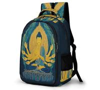 WECECE Buddha - School Backpack for Kids 7-11 Year Olds Lightweight Buddhism Book Bag Girls Junior School Bookbag Kids and Teens 15.6 Inch Laptop Backpack Spring Outing