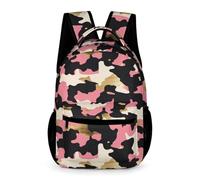 WECECE Camo Motif Daypack Children for Boys Girls 8-11 Years Camouflage Design Backpack Year 2 Lightweight Printed School Bag Books Water Bottle Autumn Trip Daily Use