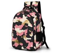 WECECE Camo Motif School Backpack Lightweight Boys Ages 10-14 Camouflage Design Backpack Kids Secondary School Book Bag for Students 13.3 Inch Laptop Rucksack Daily Use
