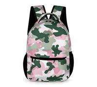 WECECE Camo Print Backpack Boys Girls Age 6 Primary Kids Camouflage Daypack Year 1 Children Lightweight School Bag Rucksack 43x32x15cm for Spring Outing Daily Use Books Notebooks