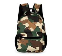WECECE Camouflage Backpack Kids and Teens Ages 6-9 Years Primary Kids Camo School Bag Year 1-4 Students Practical Daypack Book Bag 43x32x15cm for Day Trips Travel Books Notebooks