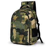WECECE Camouflage Book Bag Students Ages 8-11 Camo School Backpack Boys Primary to Secondary Fashion School Bag Daypack for Teens 13.3 Inch Laptop Rucksack Spring Outing