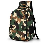 WECECE Camouflage School Backpack Children 12-16 Year Olds Camo Backpack Teens Primary to Secondary Durable Rucksack for Kids and Teens Day Trips Outdoor Travel Daily Use
