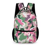WECECE Camouflage School Backpack Girls Ages 7-11 Years Primary Kids Camo Printed Book Bag Year 2-6 Boys Trendy Daypack Rucksack 43x32x15cm for Autumn Trip Outdoor Books Notebooks