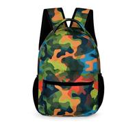 WECECE Camouflage School Backpack School Kids for Boys 7-13 Years Camo Daypack for Girls Years 1-3 Primary Kids Lightweight Durable Backpack Books Stationery Bottle Outdoor Day Trips