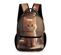WECECE Cat Backpack Cute Kitten School Bags for Girls And Boys, Cute Kids Back Pack for Teenagers School Travel, Lightweight Rucksack