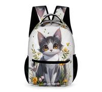 WECECE Cat Backpacks Kids School Back Pack Book Bags Kitten School Rucksack for Boys Girls Elementary Students