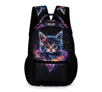 WECECE Cat Bookbag Kindergarten to Primary Kids Kids for Boys 6-12 Years Kitten School Backpack for Girls Years 2-5 Lightweight Printed School Bag Daily Items Travel Outdoor Daily Use