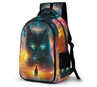 WECECE Cat Design Daypack for Students Age 15 Lightweight Animal Kitten Print Book Bag Boys Year 10 Backpack Kids and Teens 14 Inch Laptop School Bag Back to School Gift